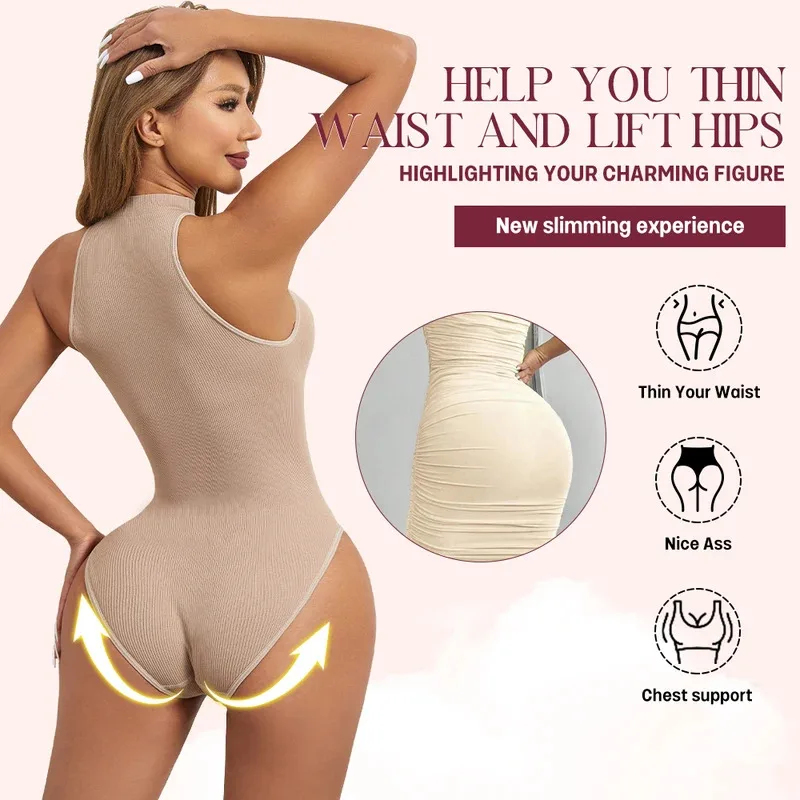 High  Elastic Bodysuits Sexy S - Shapewear Bodysuit Firm 评论和价格