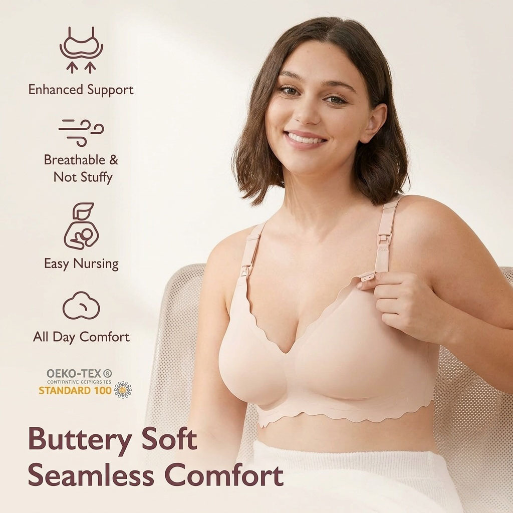 3XL Plus Size Maternity Nursin - Nursing Bra Sleep 评论和价格
